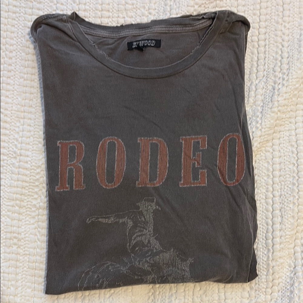 Men's Rodeo Graphic Tee - Vintage Charcoal Brown
